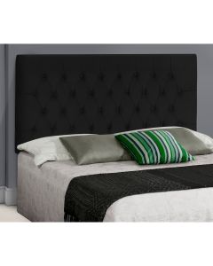 Painel Cabeceira Estofada Safira Queen 1,60 Preto